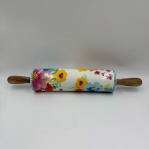 The Pioneer Woman Floral Rolling Pin with Wooden Handles